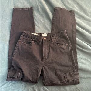 Universal Thread Men's Straight Black Cargo Jeans